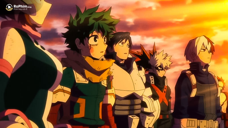Sự phát triển của nhân vật chính Izuku, Bakugo và Todoroki
