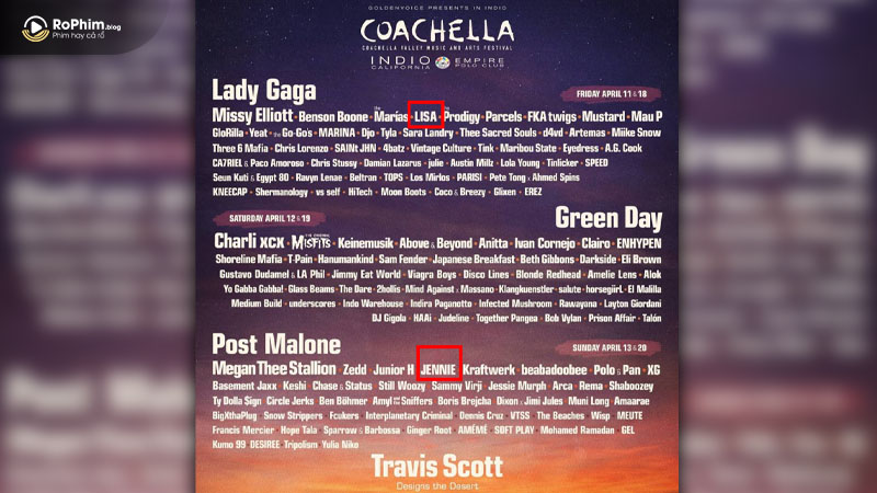 Danh sách nghệ sĩ sẽ tham gia Coachella 2025 không có Rosé và Jisoo