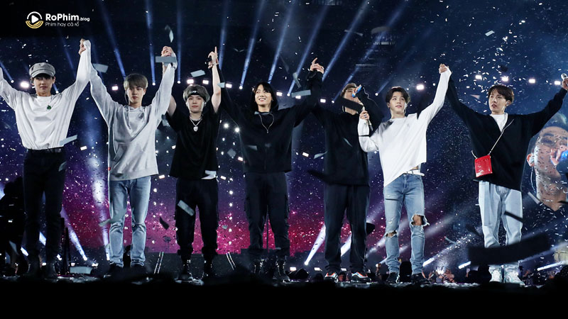Hình ảnh một trong những concert của nhóm nhạc BTS