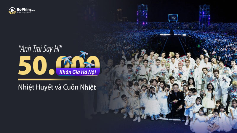 50.000 khán giả Hà Nội cuồng nhiệt tại Anh Trai Say Hi Concert 3 với nghệ sĩ trên sân khấu.