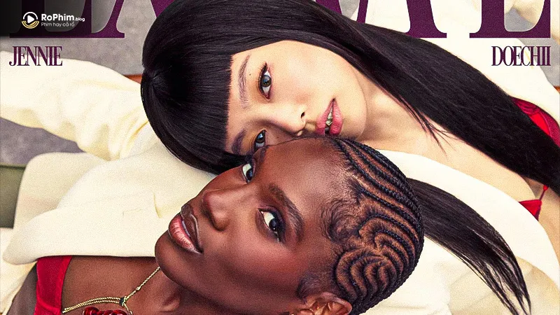 Hình ảnh Jennie và Doechii chất lừ, thể hiện tinh thần hip-hop táo bạo.