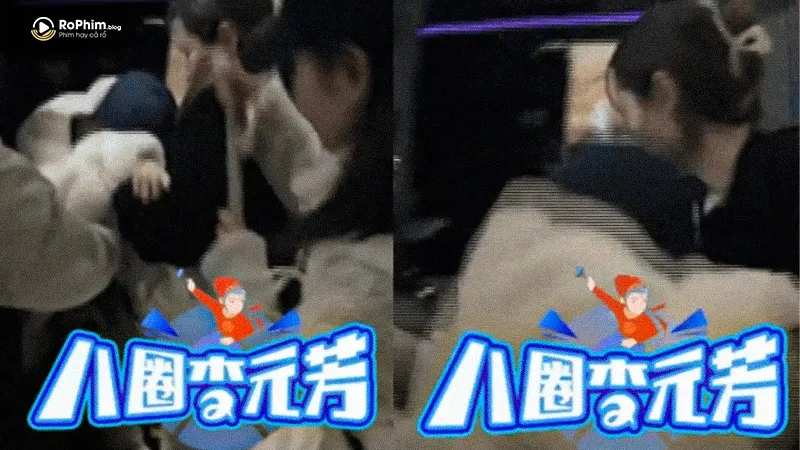 Nữ diễn viên phải nhờ đến sự hỗ trợ của hai người để rời ô tô và ngồi vào xe lăn khi được đưa đến bệnh viện cấp cứu